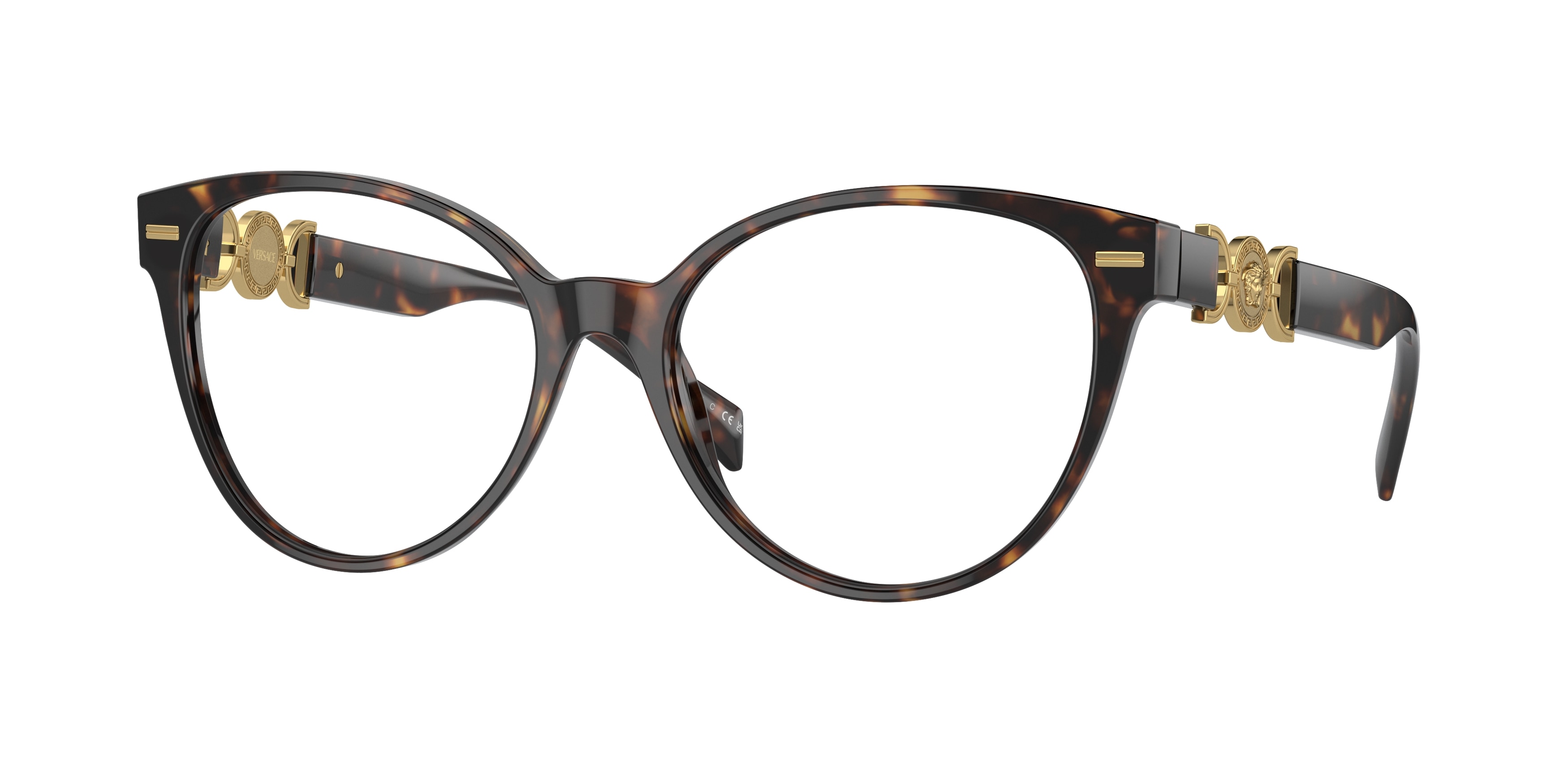 Versace Damen VE3334 108 Optische Fassungen Acetat SchildkröTe Transparent Cat Eye Normal-image